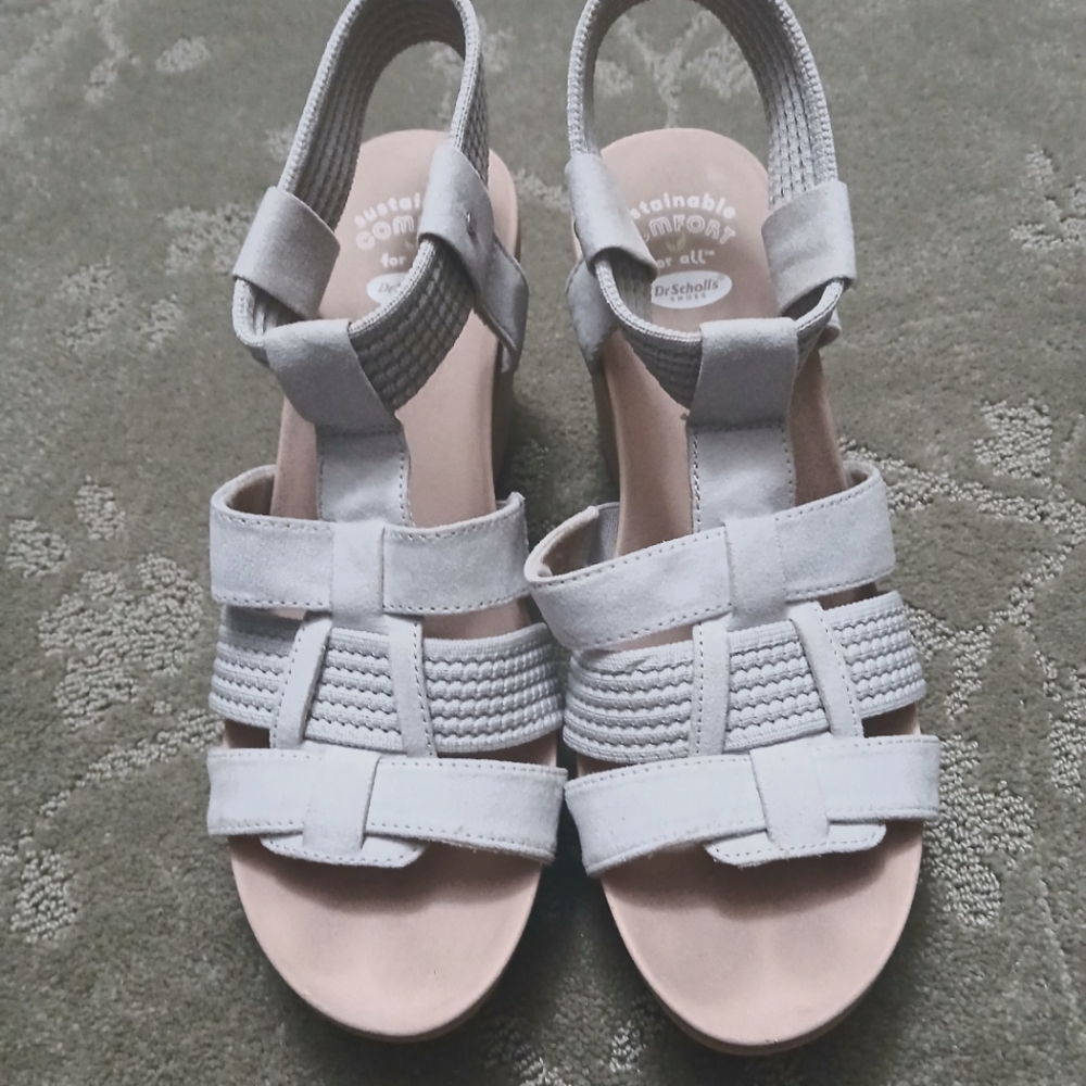 Dr. Scholl's Beige Sandals with Cushioned Sole